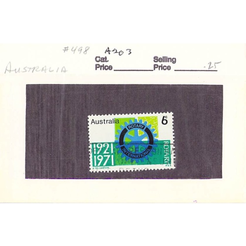 Australia 498 Used Rotary 1 1971 (SC0_589)