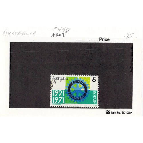 Australia 498 Used Rotary 2 1971 (SC0_590)