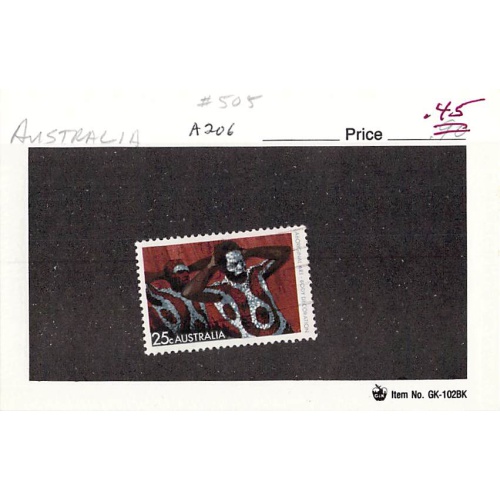 Australia 505 Used Warramunga Tribe 2 1971 (SC0_604)