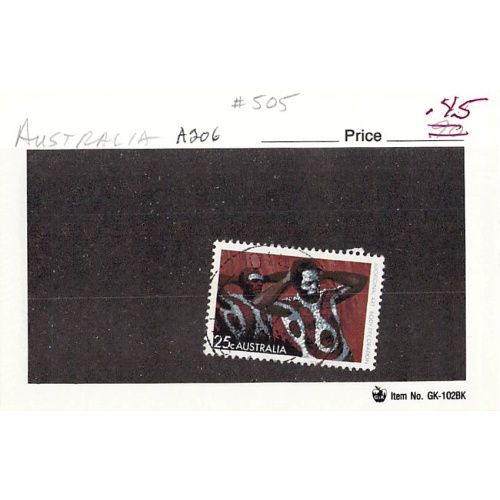 Australia 505 Used Warramunga Tribe 1971 (SC0_605)