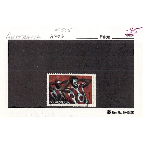 Australia 505 Used Warramunga Tribe 2 1971 (SC0_607)