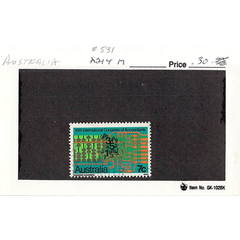 Australia 531 Used Computer Circuts 1972 (SC0_620)