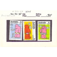 Australia 541-43 Used Metric Conversion 1973 (SC0_639)