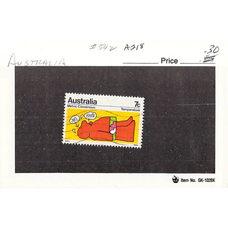 Australia 542 Used Metric Conversion 1973 (SC0_640)