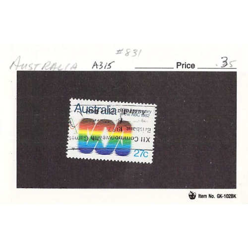 Australia 831 Used Emblem 1982 (SC0_653)