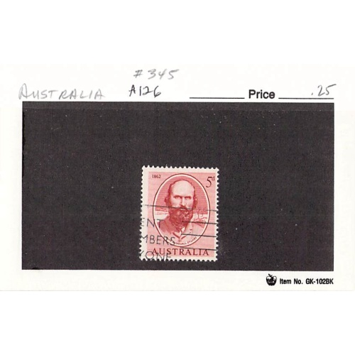 Australia 345 Used Stuart 1962 (SC0_658)