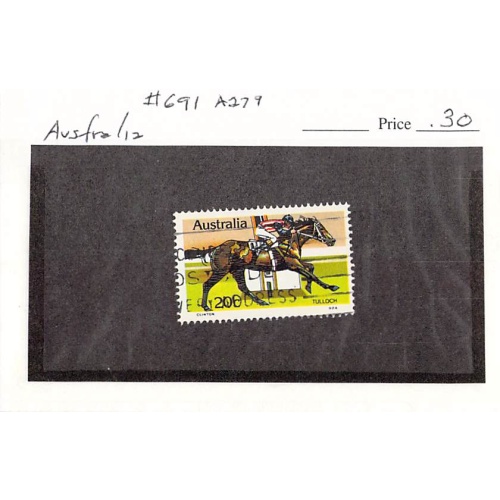 Australia 691 Used Horse Race 1978 (SC0_688)