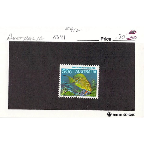 Australia 912 Used Surgeon Fish 2 1984 (SC0_694)