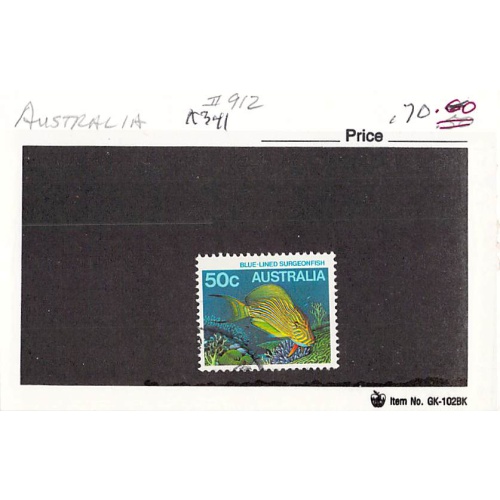 Australia 912 Used Surgeon Fish 1984 (SC0_695)