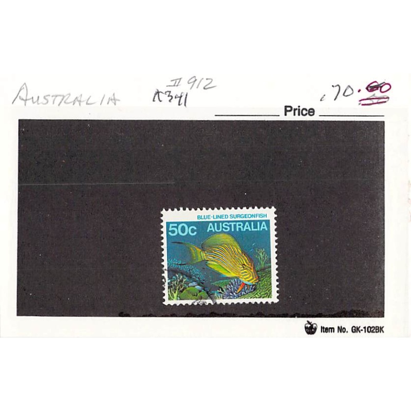 Australia 912 Used Surgeon Fish 1984 (SC0_695)