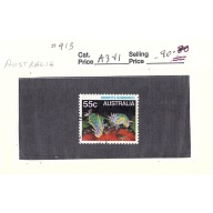 Australia 913 Used Nudibranch fish 1984 (SC0_696)