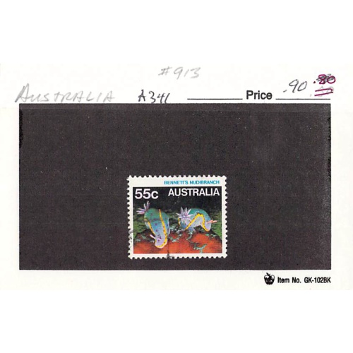 Australia 913 Used Nudibranch fish 1 1984 (SC0_697)