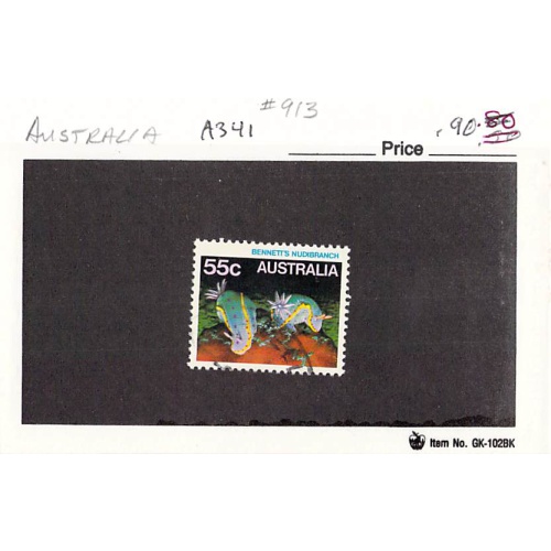 Australia 913 Used Nudibranch fish 2 1984 (SC0_698)