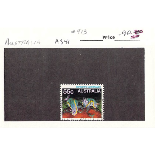 Australia 913 Used Nudibranch fish 1984 (SC0_699)