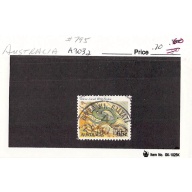 Australia 795 Used Whip Snake 1 1981 (SC0_713)