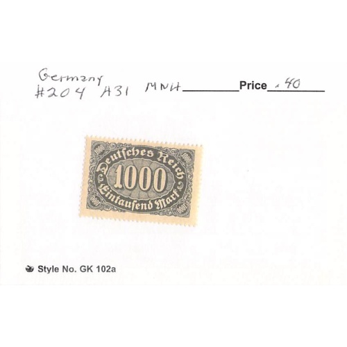 Germany 204 Unused   (SC0_725)