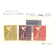 Germany 574-77 Unused set  CV 4.50 (SC0_741)
