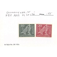 Germany 811-12 Unused set 1960 CV 1.30 (SC0_744)