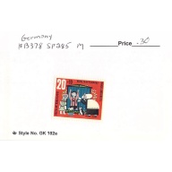 Germany B378 Unused   (SC0_763)