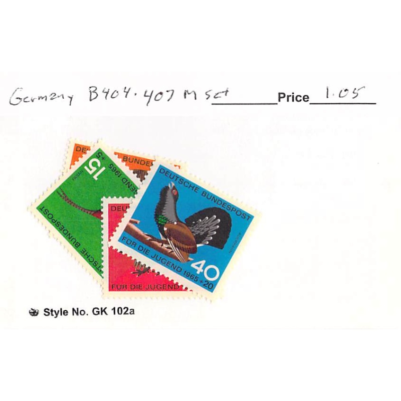 Germany B404-07 Unused set  CV 1.05 (SC0_765)