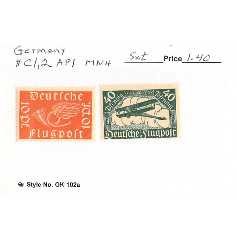 Germany C1-2 Unused set  CV 1.40 (SC0_769)