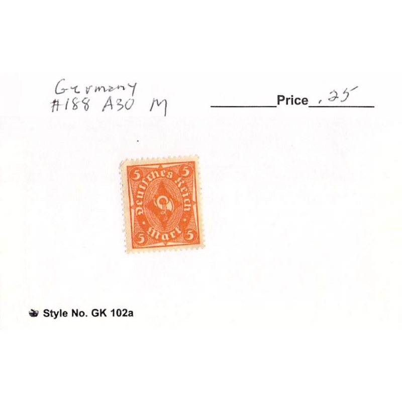Germany 188 Unused   (SC0_772)