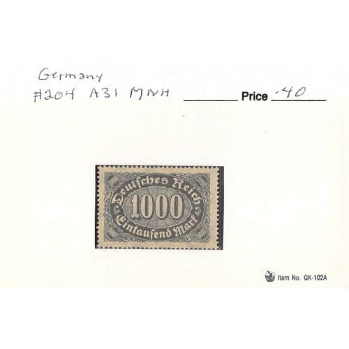 Germany 204 Unused   (SC0_787)