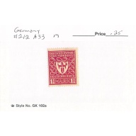 Germany 212 Unused   (SC0_793)