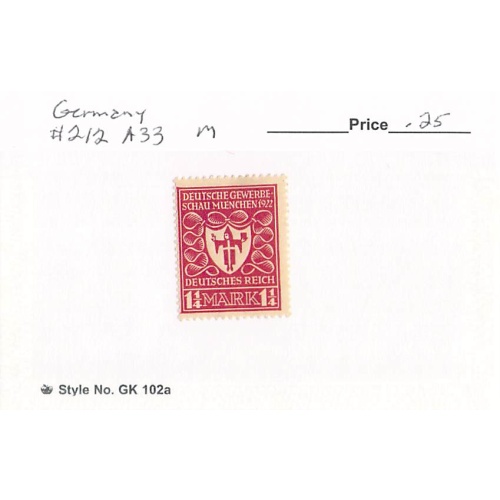 Germany 212 Unused   (SC0_793)