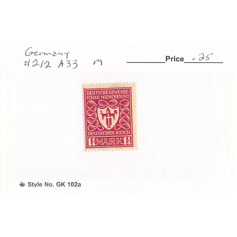 Germany 212 Unused   (SC0_793)