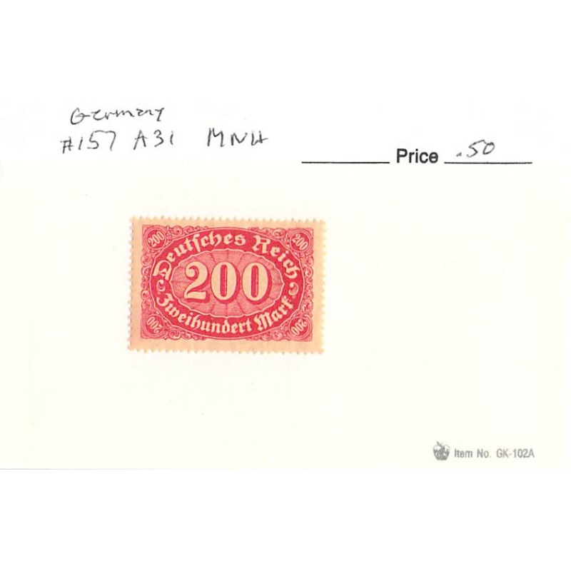 Germany 157 Unused   (SC0_824)