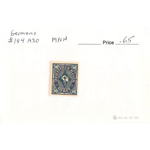 Germany 184 Unused 1  (SC0_846)