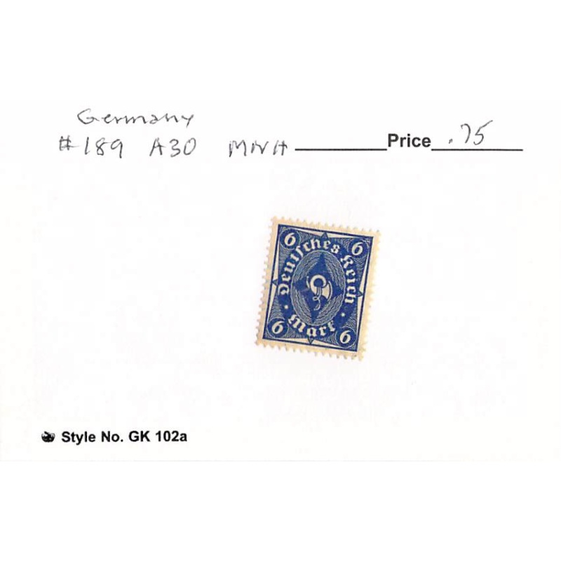 Germany 189 Unused   (SC0_851)