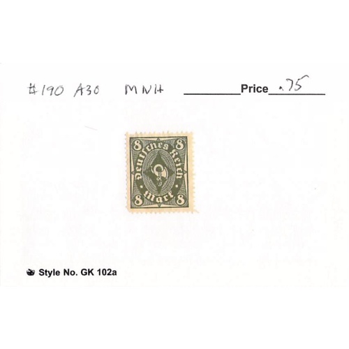 Germany 190 Unused   (SC0_852)
