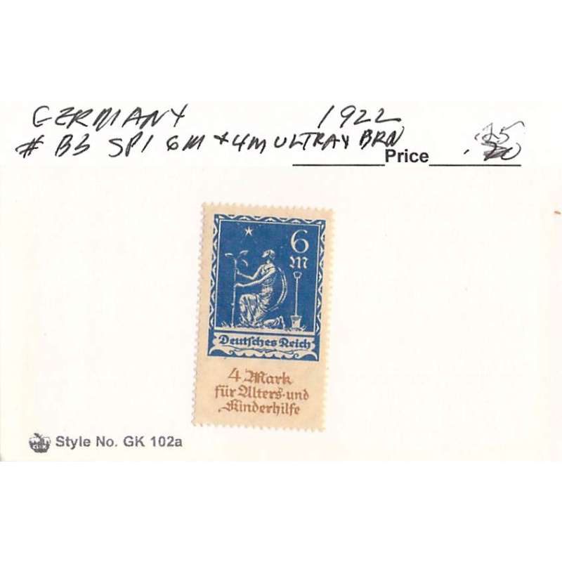 Germany B3 Unused   (SC0_902)