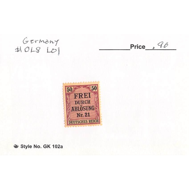 Germany OL8 Unused   (SC0_951)