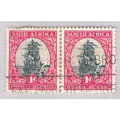 South Africa 50 Used pair Ship  1933 CV 4.00 (BP54027)