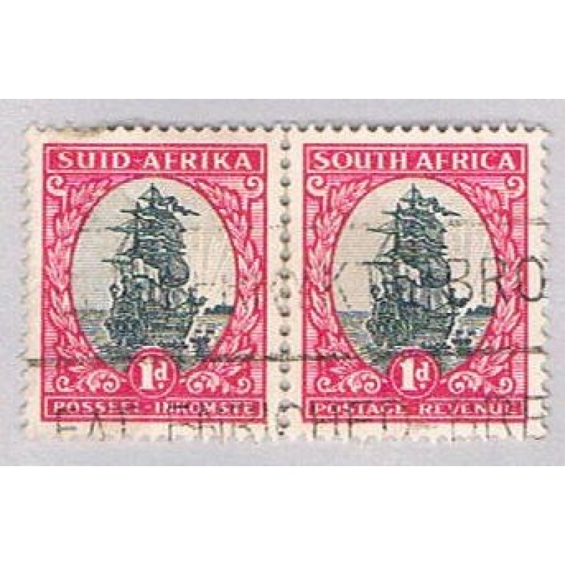 South Africa 50 Used pair Ship  1933 CV 4.00 (BP54027)
