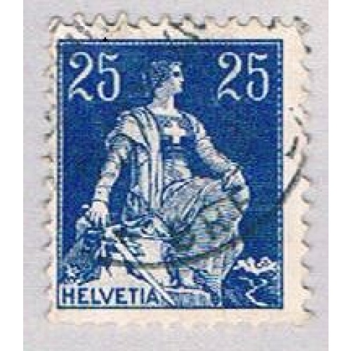 Switzerland 133 Used Helvetia 1907 (BP53124)