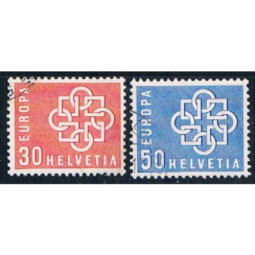 Switzerland 374-75 Used set Europa 1959 (HV0408)+