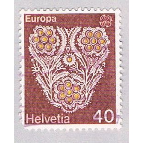 Switzerland 614 Used Lace 1 1976 (BP53413)