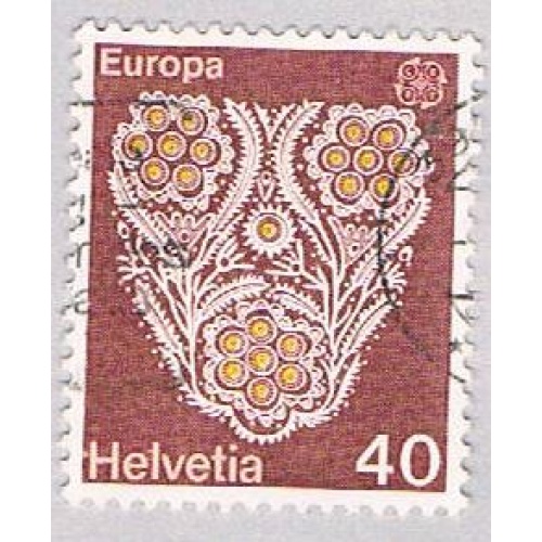 Switzerland 614 Used Lace 1976 (BP53417)