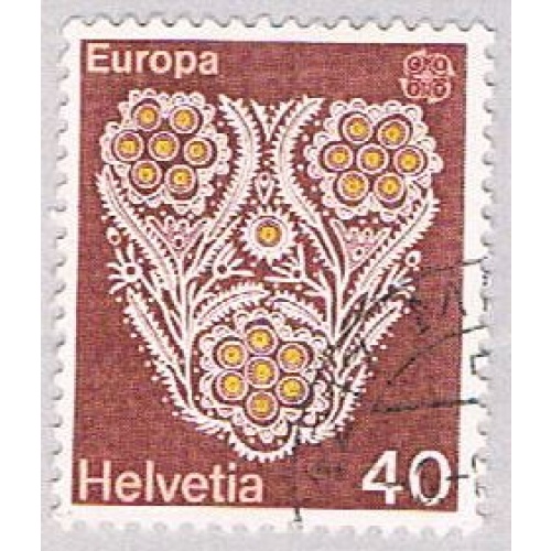 Switzerland 614 Used Lace 2 1976 (BP53416)