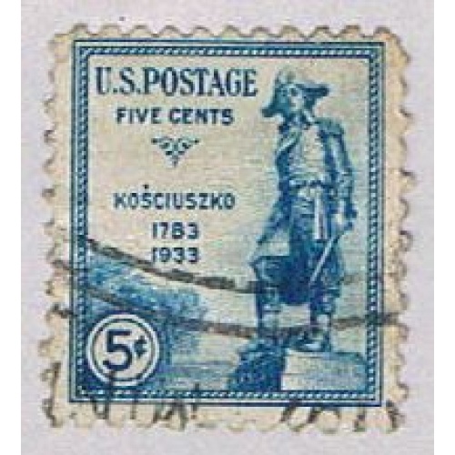 U.S. 734 Used Kosciuszko 1 1933 (BP53103)