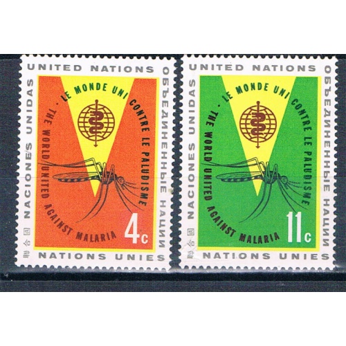 United Nations NY 102-03 Unused set Mosquito 1962 (HV0295)
