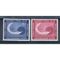 United Nations NY 112-13 Unused set Globe 1962 (MV0420)