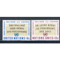 United Nations NY 177-78 Unused set Quote 1967 (HV0292)+