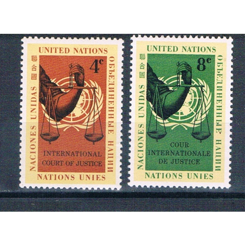 United Nations NY 88-89 Unused set Scales of Justice 1961 (MV0418)