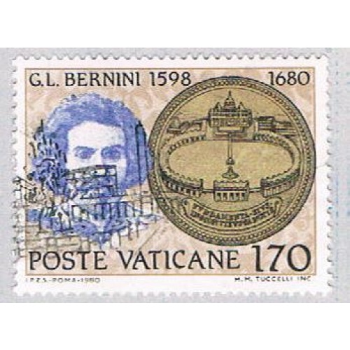 Vatican 674 Used St Peters Square 1980 (BP40120)