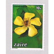 Zaire 1146 Unused Yellow Flower 1984 (Z0031)+